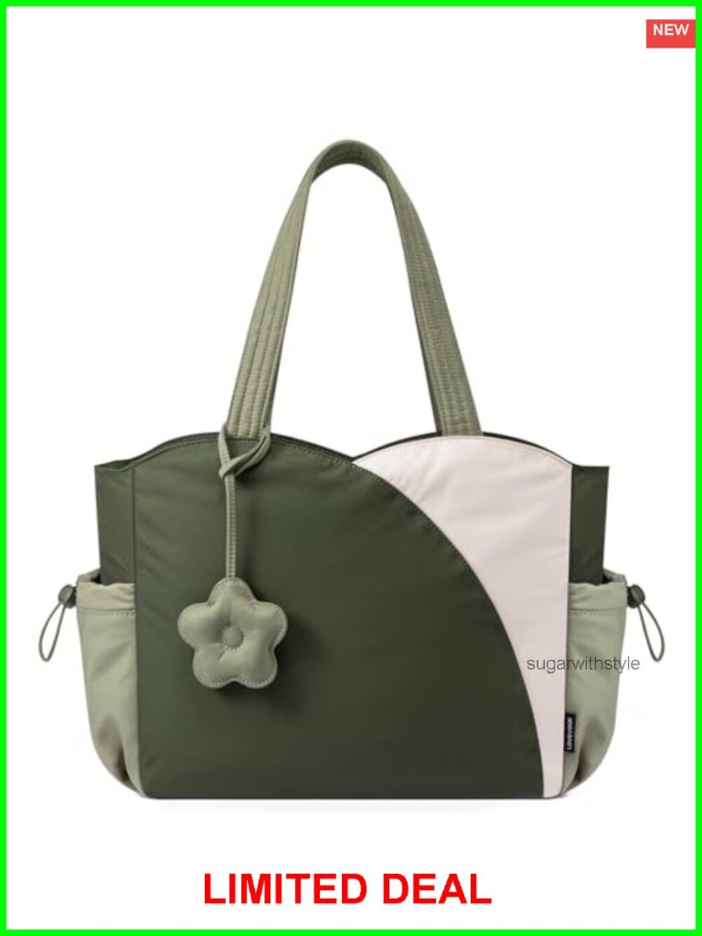 Puffer Tote Bag 15.6in Laptop 11 Pockets Water Resistant Machine Washable